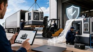 Acheter une machine industrielle en ligne: livraison, déchargement, garantie