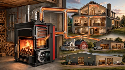 Chaudière à bois à air pulsé: comment ça marche et pour quels bâtiments