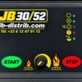 Panneau de commande JB 30/52 avec voyants et réglage de puissance
