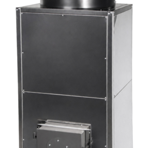 Générateur d’air chaud au bois 70 kW MTM NPS 70 avec tête de soufflage orientable
